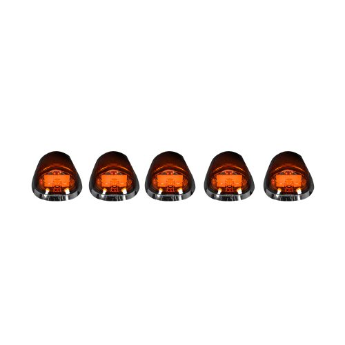 Recon 5-Pc Amber Cab Roof Lights Amber OLEDs 03-19 Dodge Ram - Click Image to Close